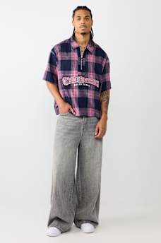 PLAID BOXY SHIRT