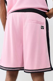 PANEL-BLOCKED MESH SHORT