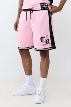 PANEL-BLOCKED MESH SHORT