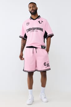 PANEL-BLOCKED MESH SHORT