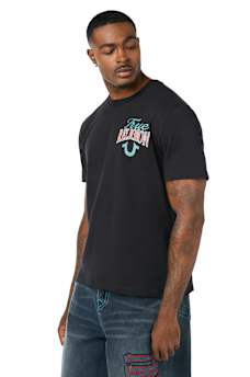 MULTI LOGO HORSESHOE BUDDHA TEE