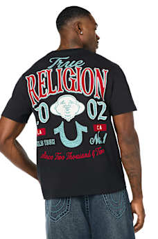 MULTI LOGO HORSESHOE BUDDHA TEE