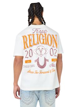 MULTI LOGO HORSESHOE BUDDHA TEE