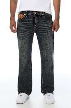 BILLY BIG T ULTRASUEDE FLAP BOOTCUT JEAN 34"