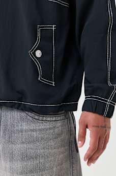BIG T NYLON QUARTER ZIP JACKET