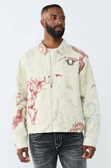 WASHED POPLIN TATTOO JACKET