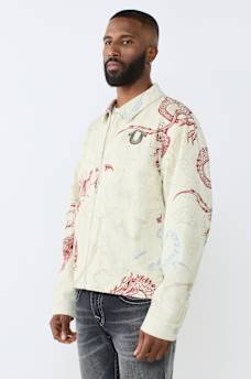 WASHED POPLIN TATTOO JACKET