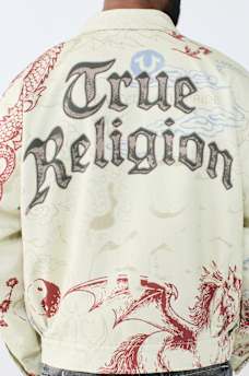 WASHED POPLIN TATTOO JACKET