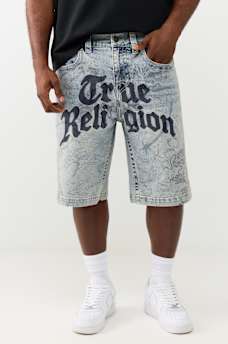 VINNY ALLOVER PRINT FLAP ULTRA BAGGY SHORT