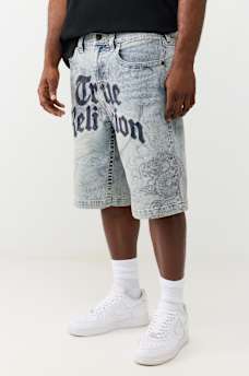 VINNY ALLOVER PRINT FLAP ULTRA BAGGY SHORT