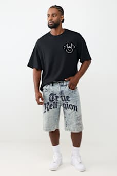 VINNY ALLOVER PRINT FLAP ULTRA BAGGY SHORT