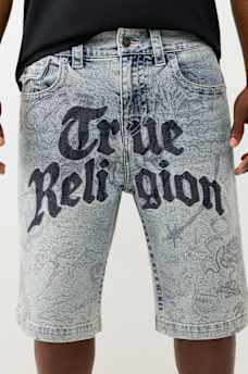 VINNY ALLOVER PRINT FLAP ULTRA BAGGY SHORT