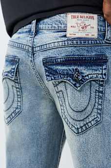 BILLY BIG T CRYSTAL SCRIPT FLAP BOOTCUT JEAN 32"