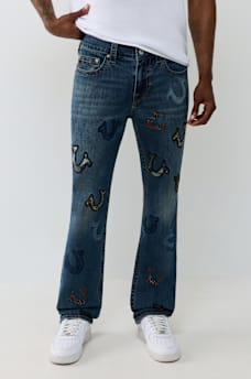 RICKY DOUBLE POCKET EMBROIDERED STRAIGHT JEAN 34"