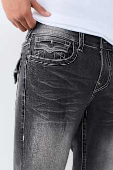 STACKED SKINNY FLAP JEAN