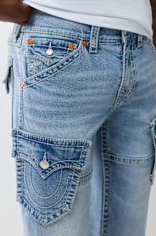 RICKY BIG T FLAP DETACHABLE POCKET CARGO STRAIGHT JEAN