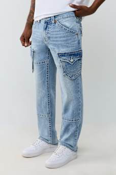 RICKY BIG T FLAP DETACHABLE POCKET CARGO STRAIGHT JEAN