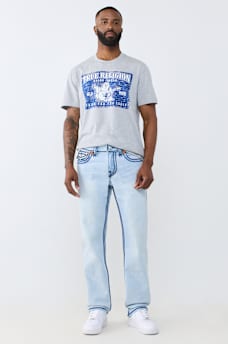 RICKY ROPE STITCH FLAP STRAIGHT JEAN 34"