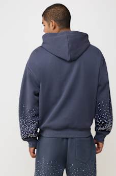 RHINESTONE WOLF HOODIE