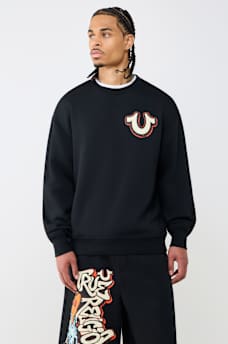 GRAFFITI FLEECE CREWNECK SWEATSHIRT