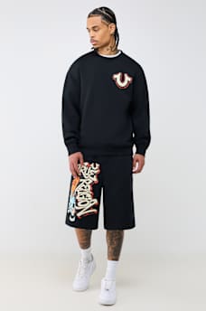 GRAFFITI FLEECE CREWNECK SWEATSHIRT