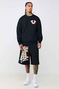 MIKEY GRAFFITI FLEECE BAGGY AF SHORT