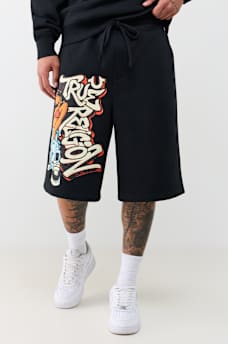 MIKEY GRAFFITI FLEECE BAGGY AF SHORT
