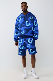 CAMO GROOVY HORSESHOE FLEECE SHORT