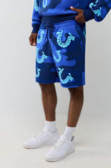 CAMO GROOVY HORSESHOE FLEECE SHORT