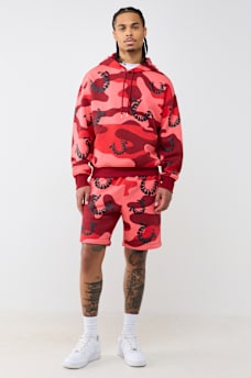 CAMO GROOVY HORSESHOE FLEECE SHORT