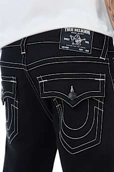 RICKY CRYSTAL TRUE FLAP STRAIGHT JEAN 34"