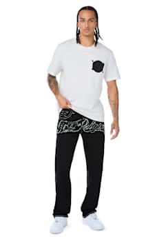 RICKY CRYSTAL TRUE FLAP STRAIGHT JEAN 34"