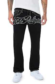 RICKY CRYSTAL TRUE FLAP STRAIGHT JEAN 34"