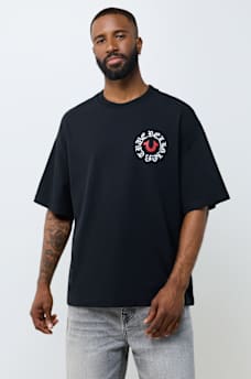 MULTI-LOGO HEAVYWEIGHT OVERSIZED TEE