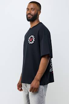 MULTI-LOGO HEAVYWEIGHT OVERSIZED TEE