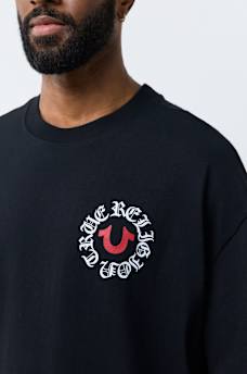 MULTI-LOGO HEAVYWEIGHT OVERSIZED TEE