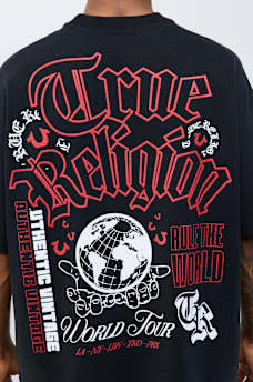 MULTI-LOGO HEAVYWEIGHT OVERSIZED TEE