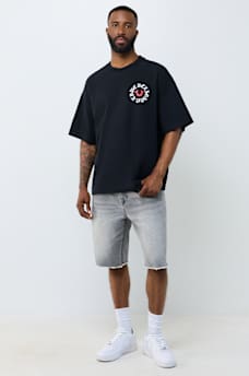 MULTI-LOGO HEAVYWEIGHT OVERSIZED TEE