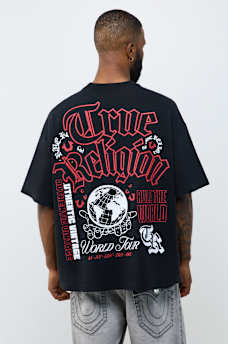 MULTI-LOGO HEAVYWEIGHT OVERSIZED TEE