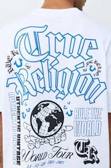 MULTI-LOGO HEAVYWEIGHT OVERSIZED TEE