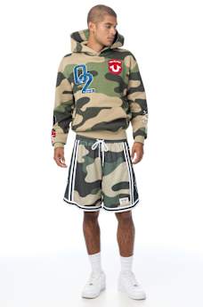 COLORBLOCK MESH BASKETBALL SHORT