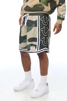 COLORBLOCK MESH BASKETBALL SHORT