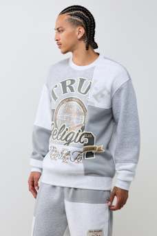 SPLICED CREWNECK SWEATER