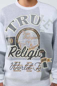 SPLICED CREWNECK SWEATER