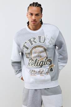 SPLICED CREWNECK SWEATER