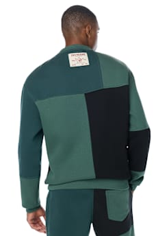 SPLICED CREWNECK SWEATER