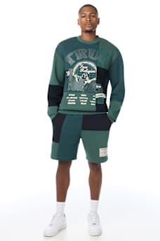 SPLICED CREWNECK SWEATER