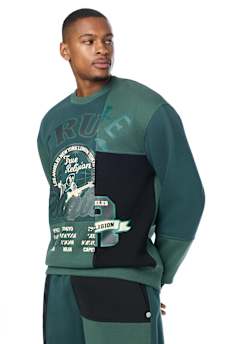 SPLICED CREWNECK SWEATER