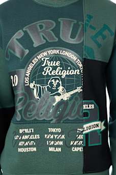 SPLICED CREWNECK SWEATER
