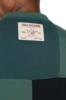 SPLICED CREWNECK SWEATER